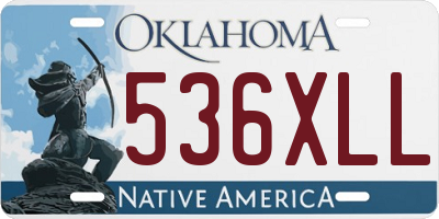 OK license plate 536XLL