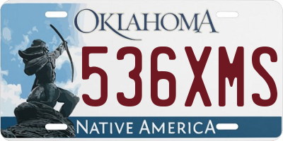 OK license plate 536XMS
