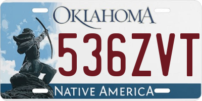 OK license plate 536ZVT