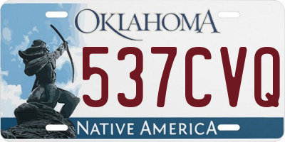 OK license plate 537CVQ