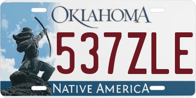 OK license plate 537ZLE