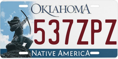 OK license plate 537ZPZ