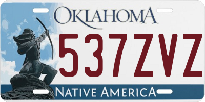 OK license plate 537ZVZ