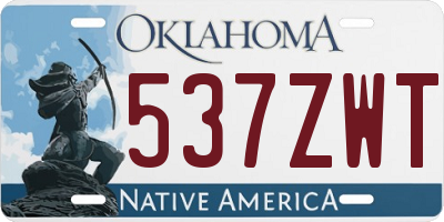 OK license plate 537ZWT