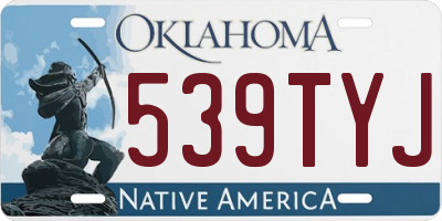 OK license plate 539TYJ