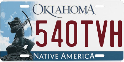 OK license plate 540TVH
