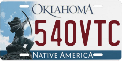 OK license plate 540VTC