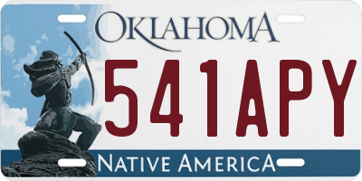 OK license plate 541APY