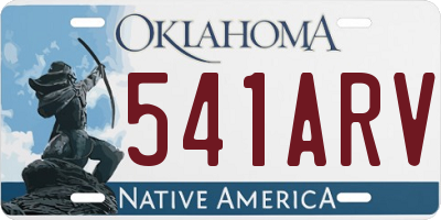 OK license plate 541ARV