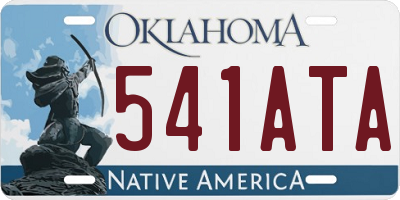 OK license plate 541ATA