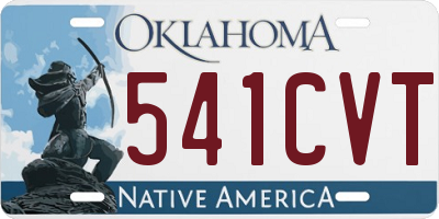 OK license plate 541CVT
