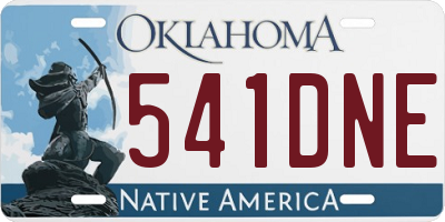 OK license plate 541DNE
