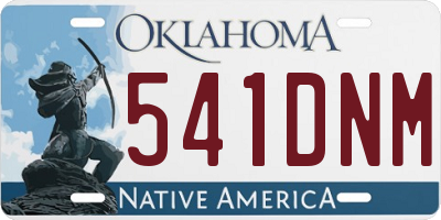 OK license plate 541DNM