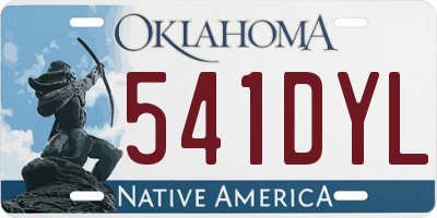 OK license plate 541DYL