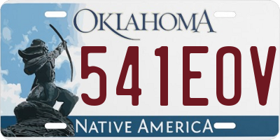 OK license plate 541EOV