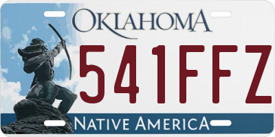 OK license plate 541FFZ