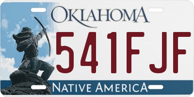 OK license plate 541FJF