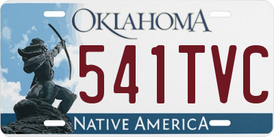 OK license plate 541TVC