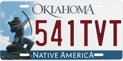 OK license plate 541TVT