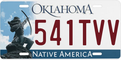 OK license plate 541TVV