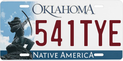 OK license plate 541TYE
