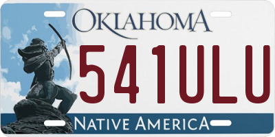OK license plate 541ULU