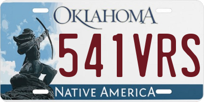OK license plate 541VRS