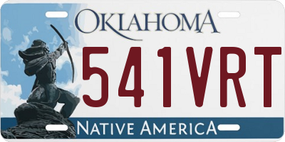 OK license plate 541VRT
