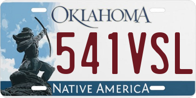 OK license plate 541VSL