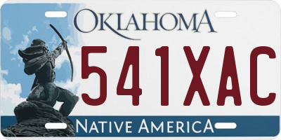OK license plate 541XAC