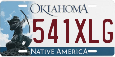 OK license plate 541XLG