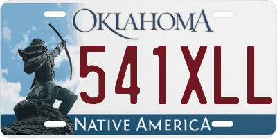 OK license plate 541XLL