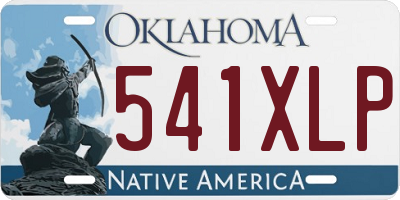 OK license plate 541XLP