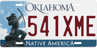 OK license plate 541XME