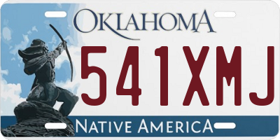 OK license plate 541XMJ