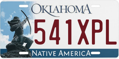 OK license plate 541XPL