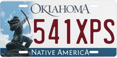 OK license plate 541XPS