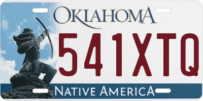 OK license plate 541XTQ