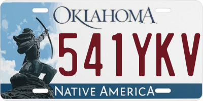 OK license plate 541YKV