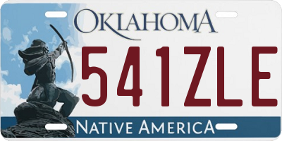 OK license plate 541ZLE