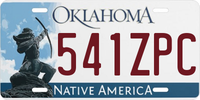 OK license plate 541ZPC