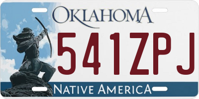 OK license plate 541ZPJ