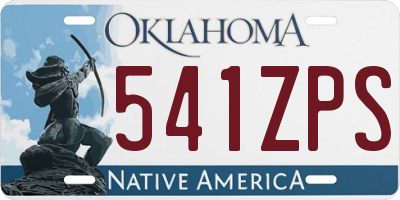 OK license plate 541ZPS