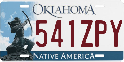 OK license plate 541ZPY