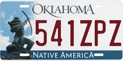 OK license plate 541ZPZ