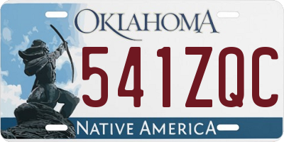 OK license plate 541ZQC