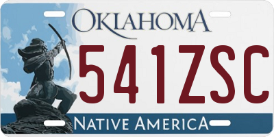 OK license plate 541ZSC