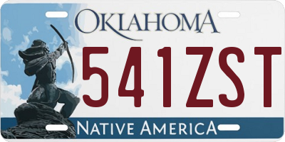 OK license plate 541ZST