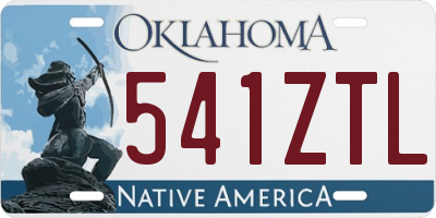 OK license plate 541ZTL