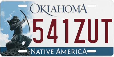 OK license plate 541ZUT